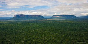 Venezuela, surroundings Angel Falls, tepui