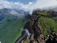 Венесуэла, Водопад Анхель, вид с высоты 1500м.