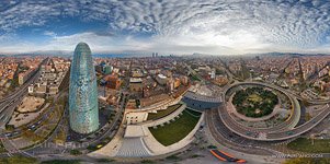 Barcelona, Spain. The Agbar tower