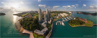 Вид на Kepel Bay, Сингапур