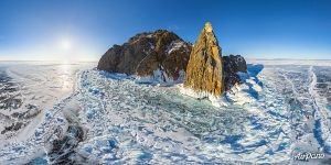 Панорама мыса Хобой с высоты 300 метров Панорама мыса Хобой с высоты 300 метров