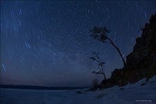 Ночное небо над Байкалом Ночное небо над Байкалом