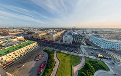 Казанский сквер, Дом компании «Зингер», Невский проспект