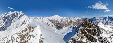 Панорама Эльбруса и гор Центрального Кавказа №18