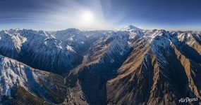 Панорама Эльбруса и гор Центрального Кавказа №25