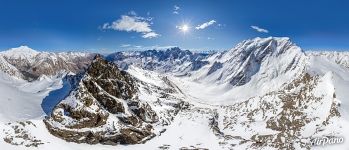 Панорама Эльбруса и гор Центрального Кавказа №15