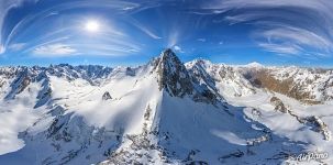 Панорама Эльбруса и гор Центрального Кавказа №22