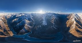 Панорама Эльбруса и гор Центрального Кавказа №32