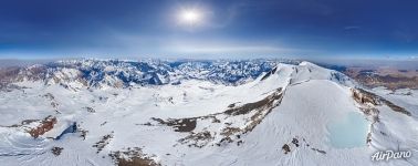 Панорама Эльбруса и гор Центрального Кавказа №9