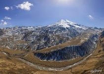 Панорама Эльбруса и гор Центрального Кавказа №12