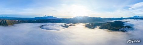 Панорама Узона в облаках Панорама Узона в облаках