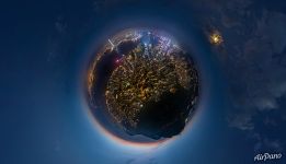 Hong Kong at night. Planet