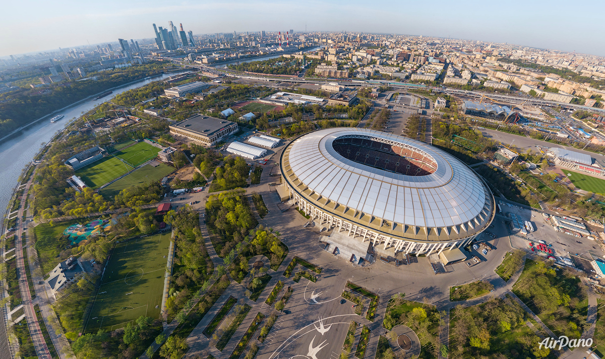 Стадион Лужники сверху