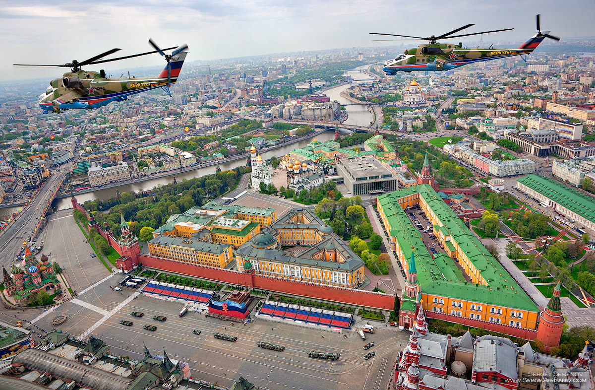 Москва с вертолета