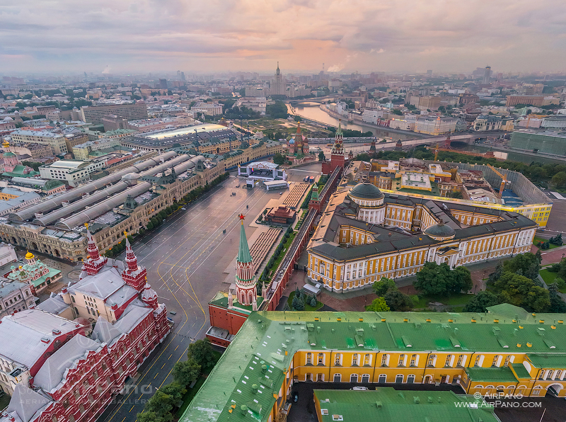 Кремль москва с высоты птичьего полета