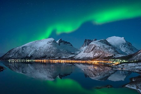 Северное сияние в Норвегии Северное сияние в Норвегии