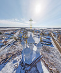 Над куполами Покровской церкви, Дунилово