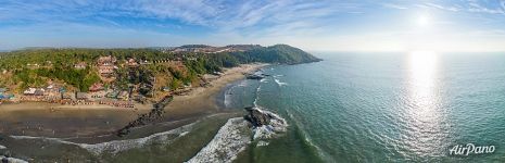 Пляж мини-Вагатор. Панорама Пляж мини-Вагатор. Панорама